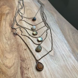 Bohemian layered necklace